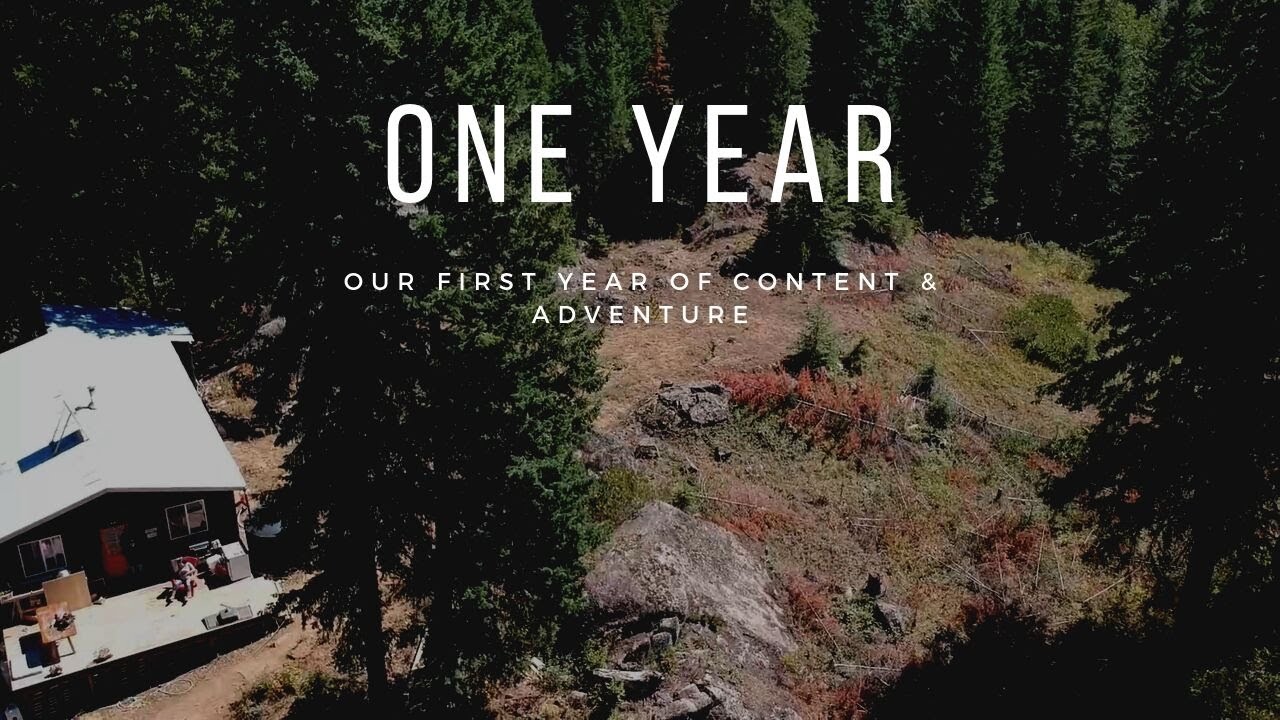 View of Our First Year Of Content - Off Grid Debt Free Living - YouTube