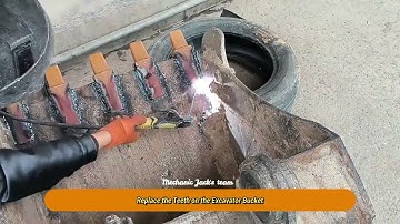 Replace the Teeth on the Excavator Bucket