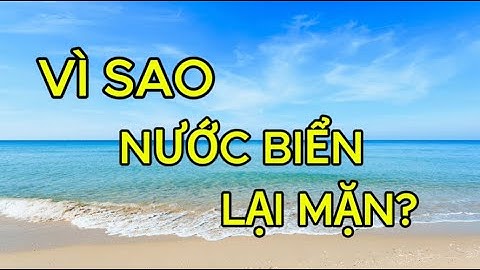 VÌ SAO NƯỚC BIỂN LẠI MẶN ? #matmathiennhien #khoahoctunhien #viralvideo #trendingvideo #tgdv