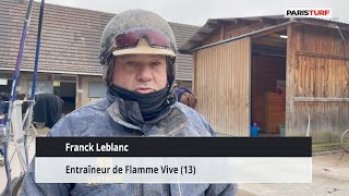 Franck Leblanc, entraîneur de Flamme Vive (03/12 à Paris-Vincennes)