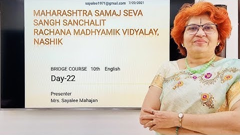 Bridge Course 10th English Day 22, 22 July 2021 @types of sentences