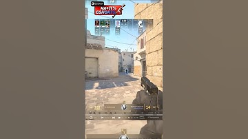 Крутой клатч 1в5 на 4к эло на карте Dust2 CS2! #кс2 #csgo #cs #cs2 #counterstrike #shorts #dust2 #кс