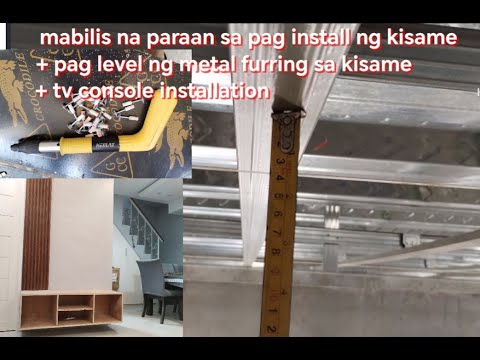 mabilis na paraan sa pag install ng kisame