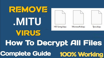Mitu File virus Ransomware Removal and (.Mitu) Files Recovery Guide