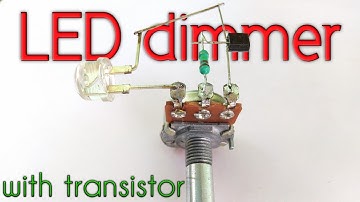LED dimmer with transistor || Voltage controller || by es tech knowledge