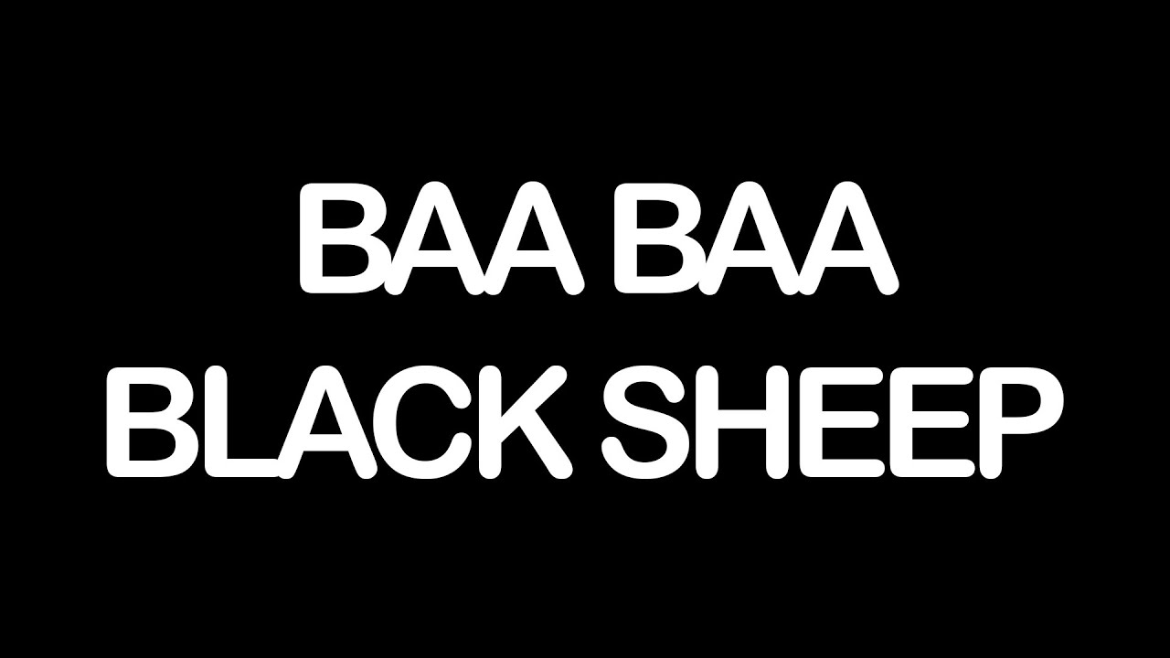 Alone. - Baa Baa Black Sheep (Lyrics)
