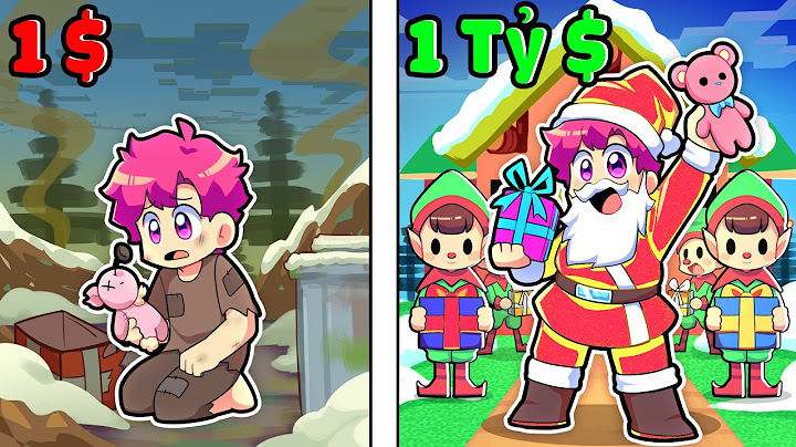 HIHA THỬ THÁCH LÀM GIÀU 1 TỶ ĐÔ BẰNG ÔNG GIÀ NOEL TRONG MINECRAFT*NOEL = TIỀN  🥰🎅