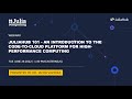 Juliahub 101  an introduction to the codetocloud platform for highperformance computing