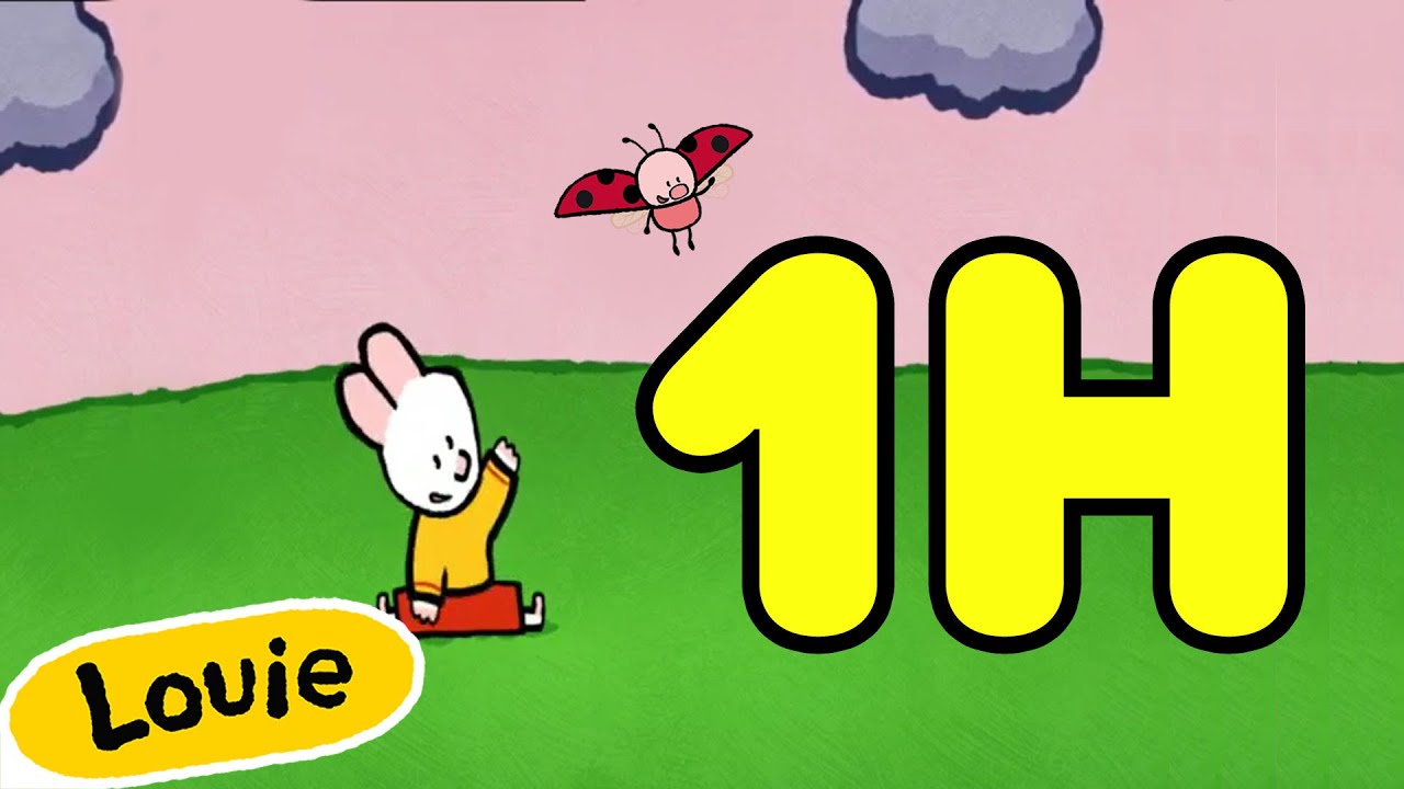 🐰🎨RECOPILACIÓN 1 HORA | Louie dibújame una CASA 🏠  Temporada 1 Episodios 1 - 10 | Dibujos Para niños
