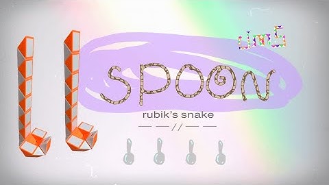 Rubik’s snake 24 : SPOON - Step by step & SLOW