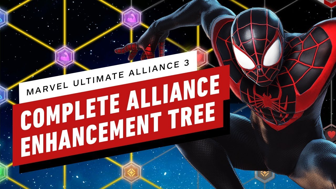Marvel Ultimate Alliance 3 Complete Alliance Enhancement Power Up Tree