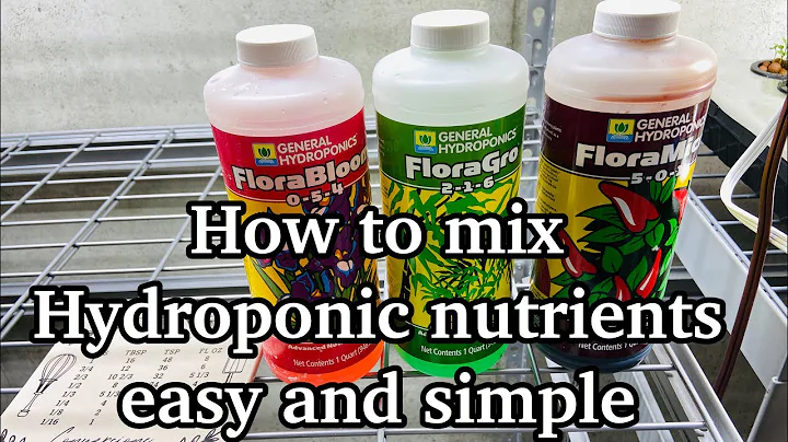 How to mix Hydroponic nutrients easy and simple