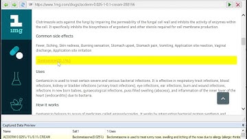 Scraping multiple salt information from 1mg.com using WebHarvy