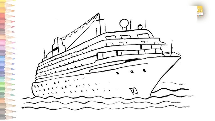 passenger ship drawing