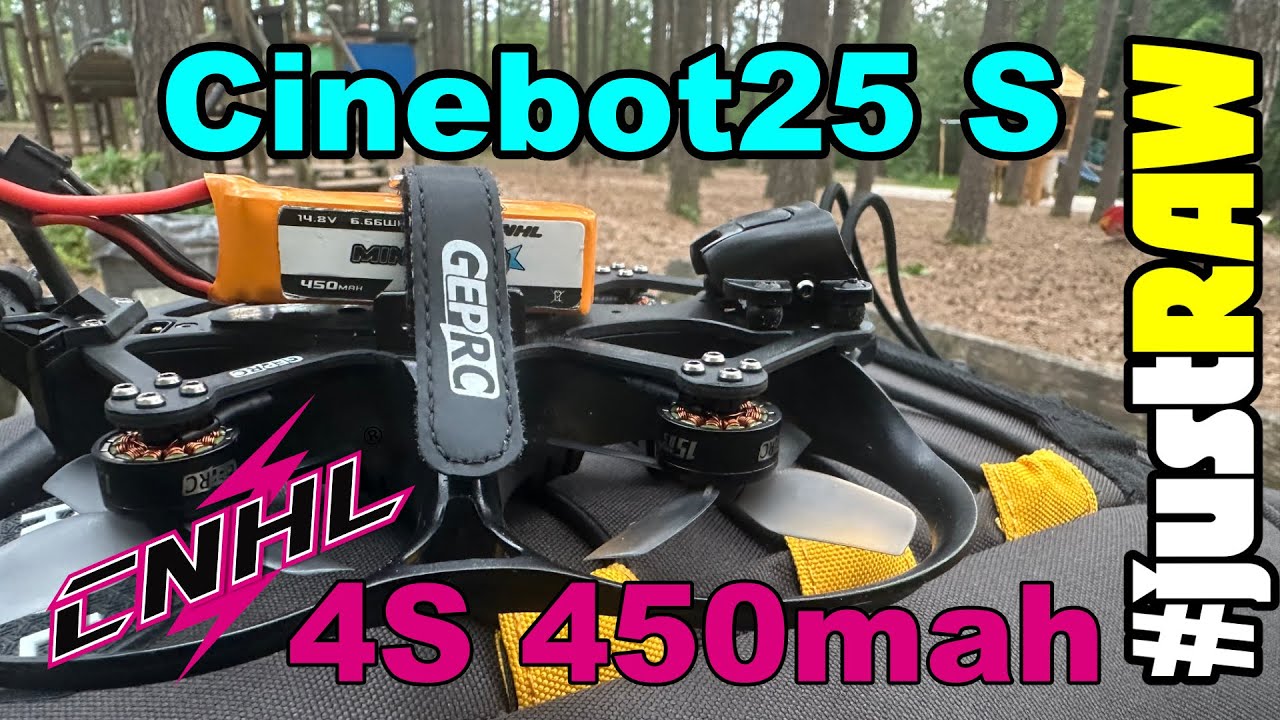 GEPRC Cinebot25 S mit 450mah 4S CNHL Lipo #justRAW
