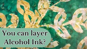 This is a Must Try Technique !  Alcohol Ink and Masking Fluid