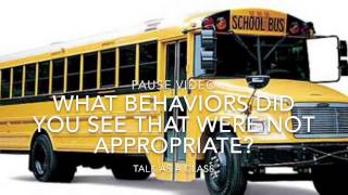 PBIS bus behaviors