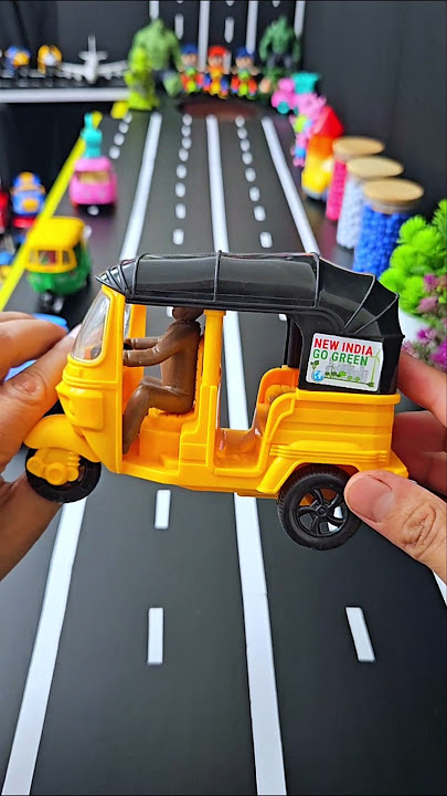 We have Got an Auto Rickshaw 🛺 with 1 Driver #autorickshaw #diecastcollection #cartoys