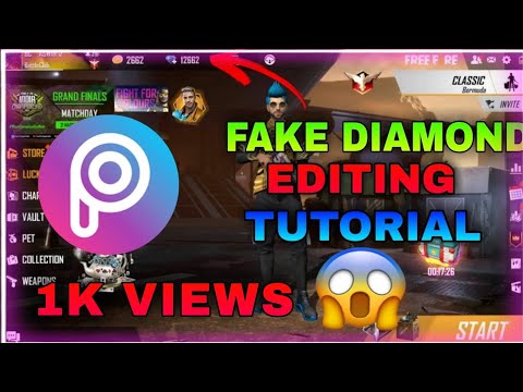FAKE DIAMOND COUNT EDITING TUTORIAL | ASWIN GAMING
