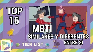 Top MBTI:  Más similares/diferentes en mismo tipo de personalidad