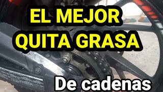 EL MEJOR QUITA GRASA   para la CADENA de tu MOTO.