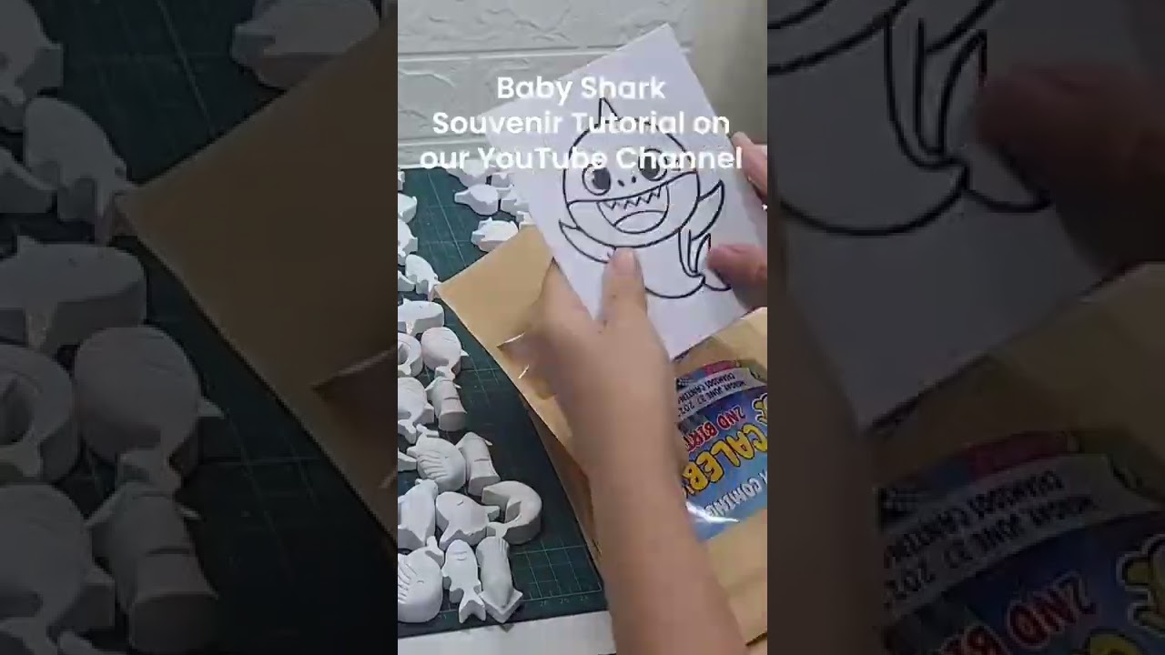 Yey! New Vlog is up 😍 Baby Shark Plaster Painting Kit Birthday Souvenirs