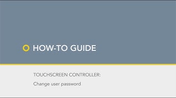 How to change a user password on Astell autoclave controller