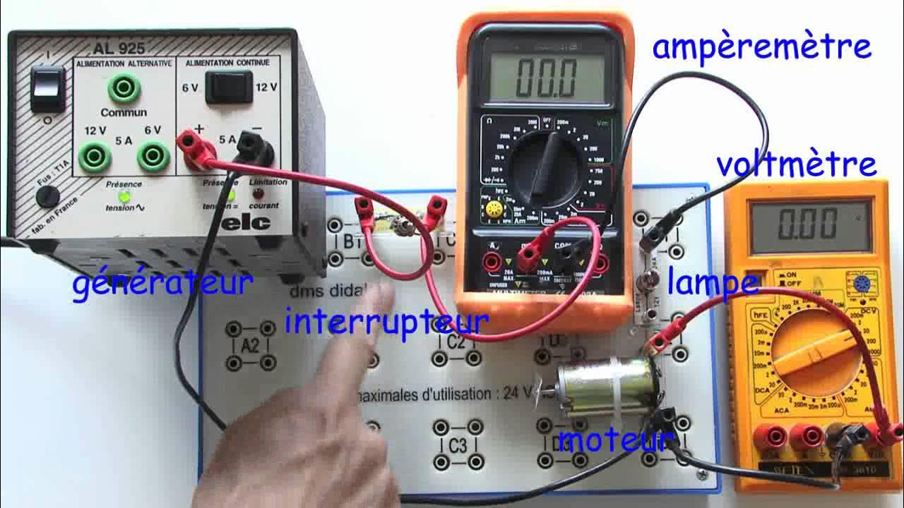 Réalisation d'un circuit électrique : Cours de collège