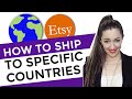 How to Specify Which Countries You Ship to On Etsy: Shipping Settings Tutorial