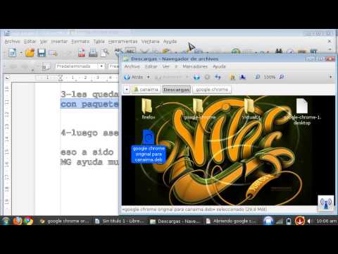 Como descargar google chrome para canaima - YouTube