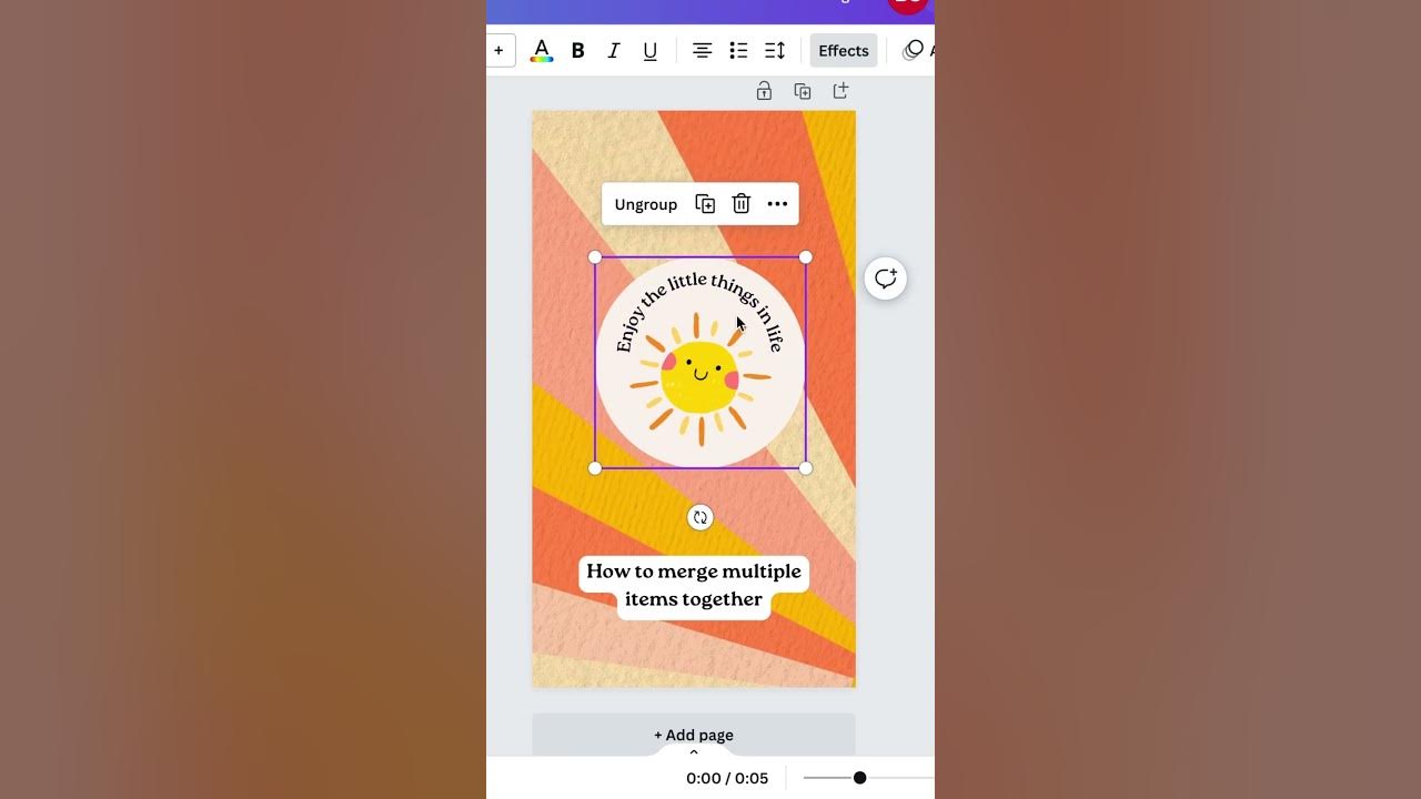 How to merge multiple items together in canva canvatutorial 