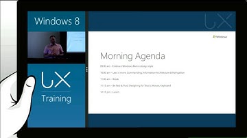 Windows 8 UX Fundamentals Training Workshop 2012 Welcome