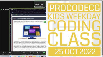 ProCodeCG Kids Weekday Coding Class - Tuesday - 25 Oct 2022