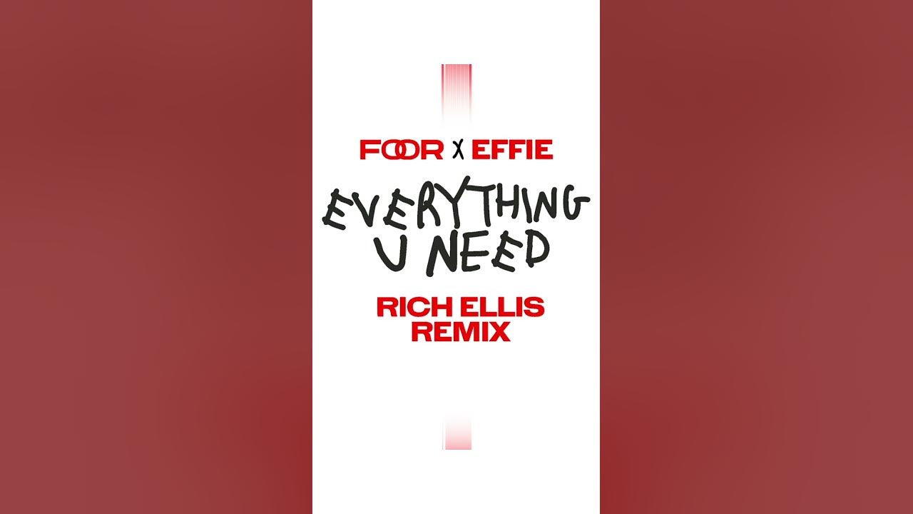 FooR x Effie - Everything U Need (Rich Ellis Remix) [out now on Garage Shared] #shorts