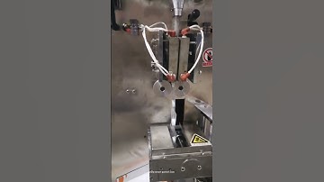 Single piece of effervescent tablet counting filling sealing bag packaging machine testing video