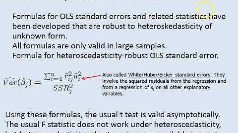 Heteroscedasticity- Consequences