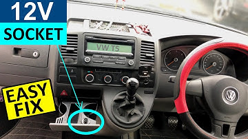 VW T5 12V Socket not Working nice Easy Fix