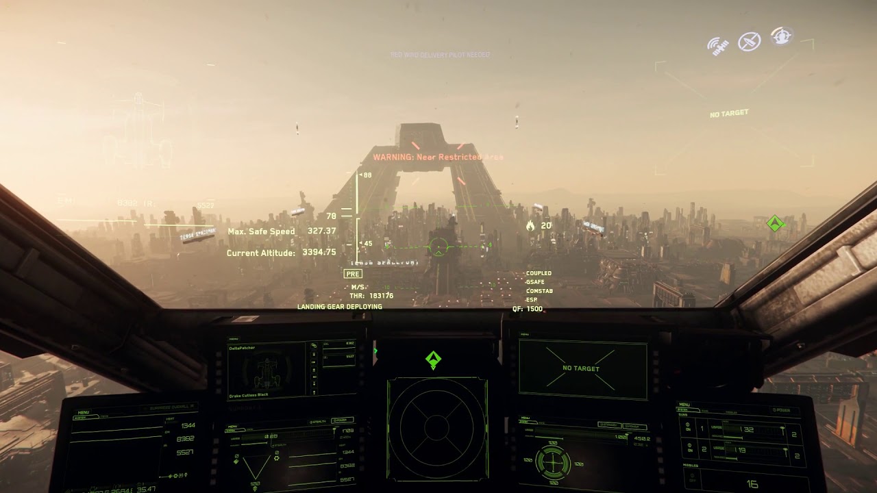 Star Citizen - Lorville Landing Approach - YouTube