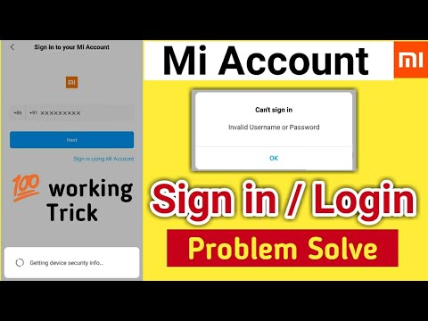 mi account sign in problem solve with proof ? working Trick