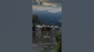 لِّلَّهِ مُلْكُ السَّمَاوَاتِ وَالْأَرْضِ ۚ يَخْلُقُ مَا يَشَاءُ ۚ|| سورة الشورى || علي جابر