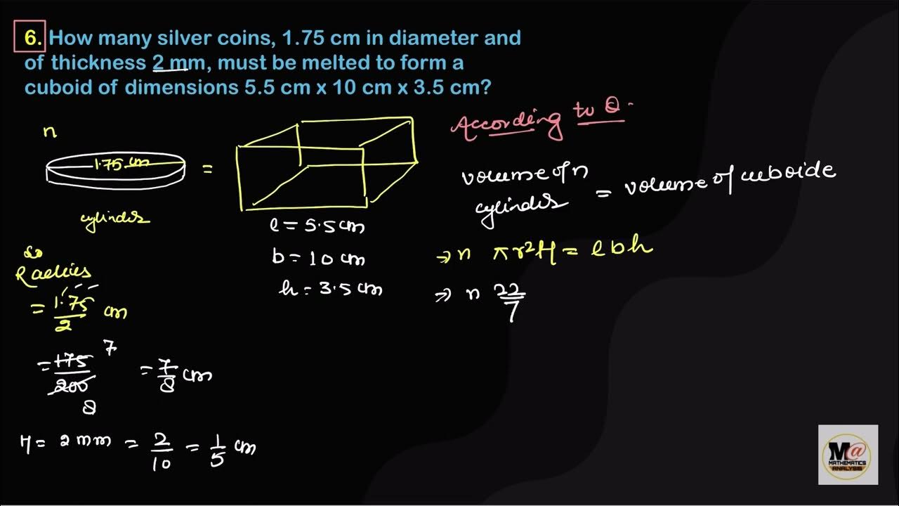Class 10 exercise 13 3 question 6 ncert cbse surface area