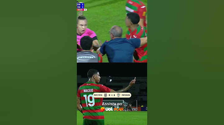 JOGADOR DA PORTUGUESA É EXPULSO POR MOSTRAR O DEDO DO MEIO EM JOGO CONTRA A PONTE PRETA