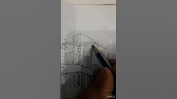 A bus on a road pencil sketch#easy tutorial#painting#pencil #new #viral