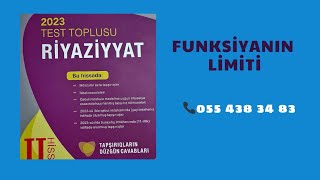 funksiyanın limiti yeni test toplusu