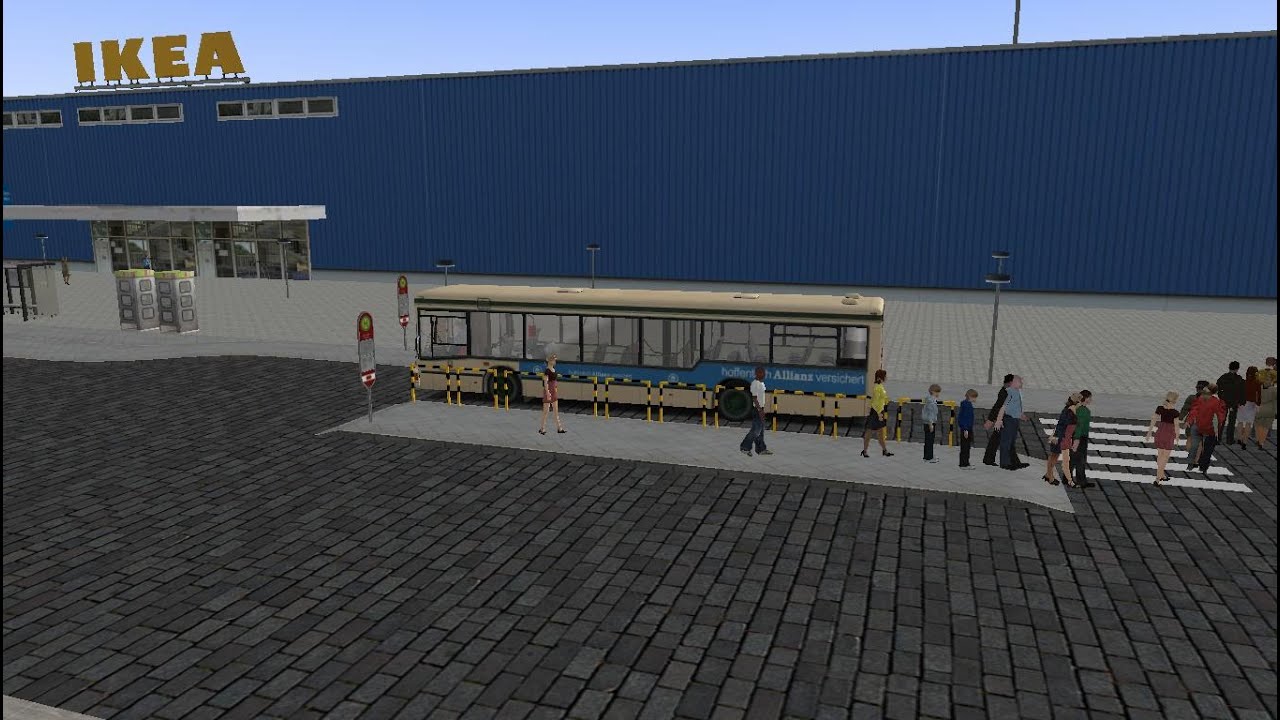 Omsi 2:Map Baumgarten, Route 19 to Ikea West, Man NL202