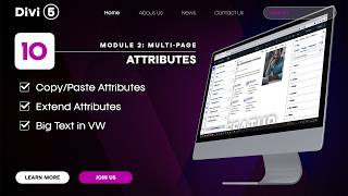 Ep #10: Using attributes to extend styles; VW for text | Divi 5—Module 2 WordPress 2026