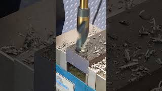 3/4” Drill in 1044 Steel on PM-728VT Bench Top Milling Machine