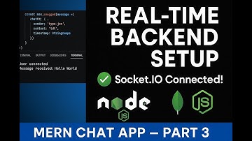 MERN Chat App Part 3 – Socket.IO Backend Setup, MongoDB Models & Test Real-Time Events