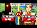 GGST High Level Gameplay | #3 RANKED FAUST (Odriguy) vs #8 RANKED JAM (GoodbyeKoa)