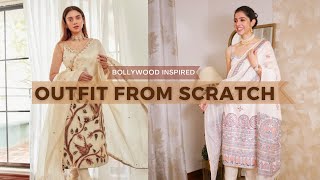Celebrity Inspired Madhubani Suit Set Outfit From Scratch